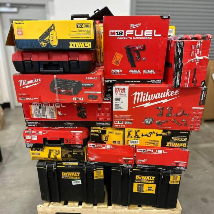 🌞Summer Sale is Heating Up!🏖️MIXED TOOLS PALLET – LOT ID: 251537 – Untested Customer Return